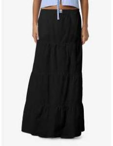 ქვედაბოლო Noisy May - NMFREJA POPELINE MAXI SKIRT WVN