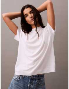 მაისურები CALVIN KLEIN - SS Slk Tch Fn Knt Mc