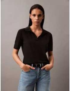 მაისურები CALVIN KLEIN - SS REFINED COTTON J COLLAR POLO