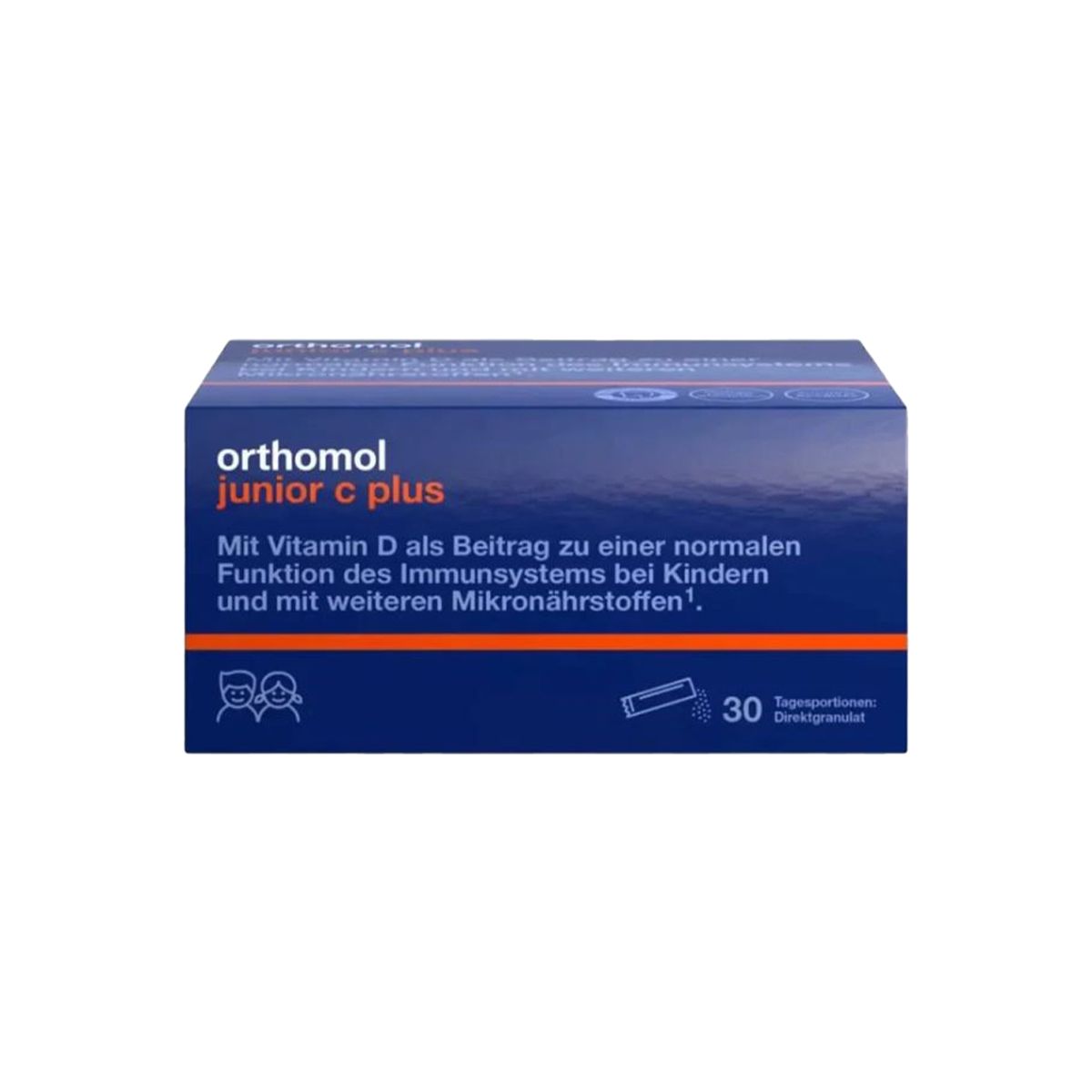 ჯუნიორი C პლიუსი - Junior C plus ჟოლოს და ლაიმი 30 პაკეტი ორთომოლი - Orthomol