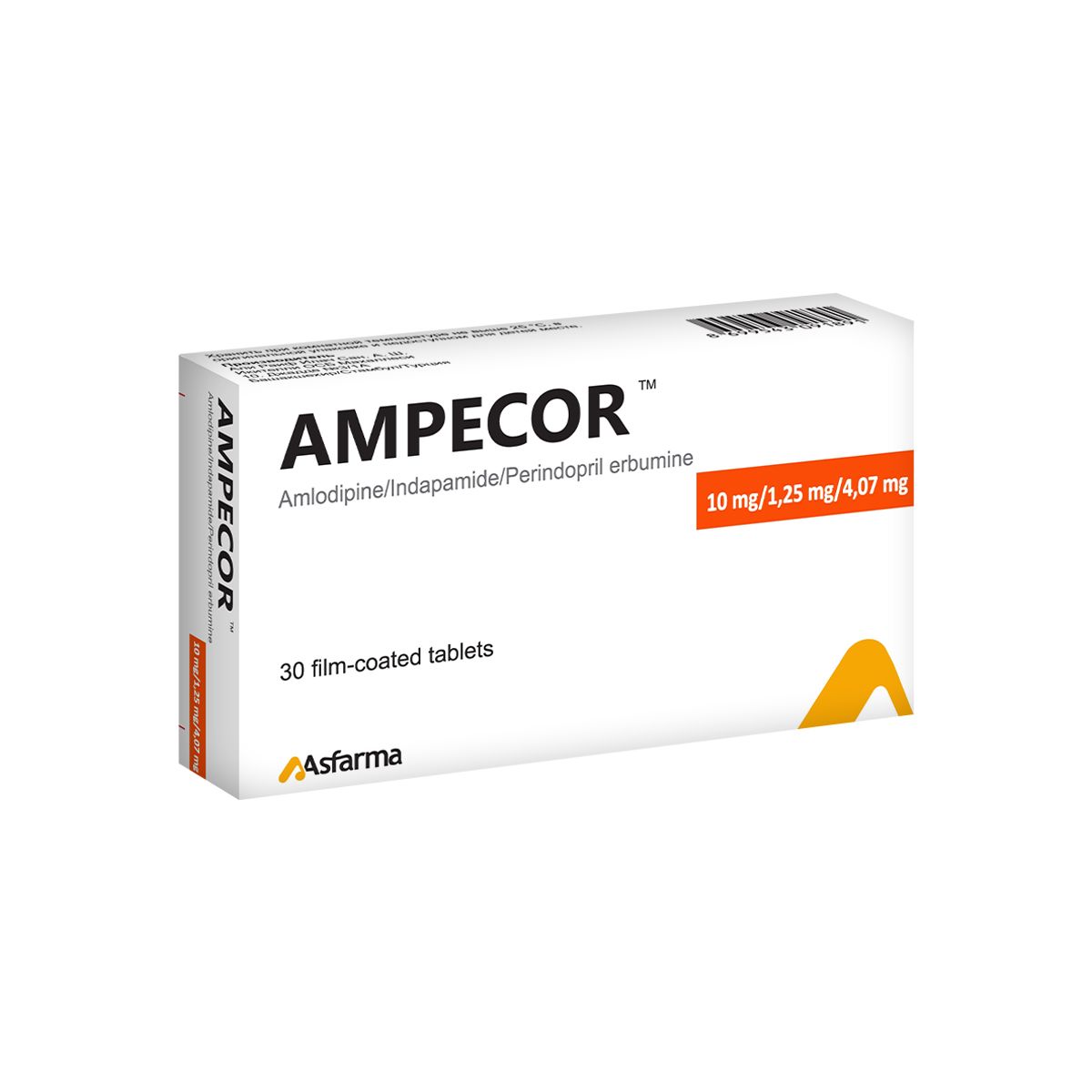 ამპეკორი - Ampecor 10/1.25/4.07მგ 30 ტაბლეტი
