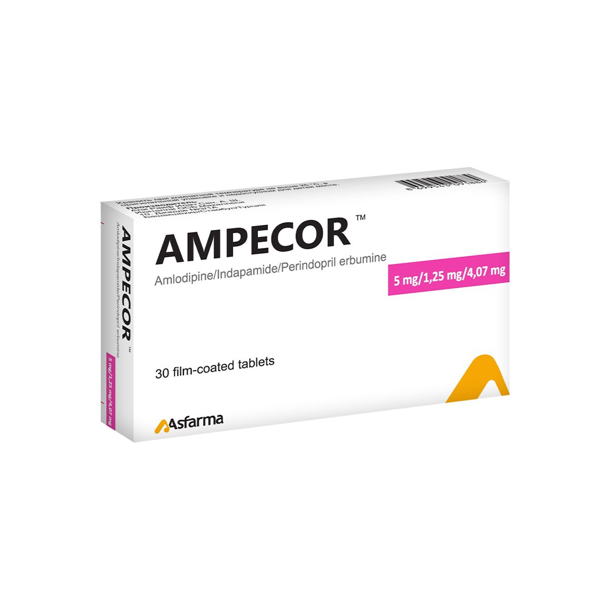 ამპეკორი - Ampecor 5/1.25/4.07მგ 30 ტაბლეტი