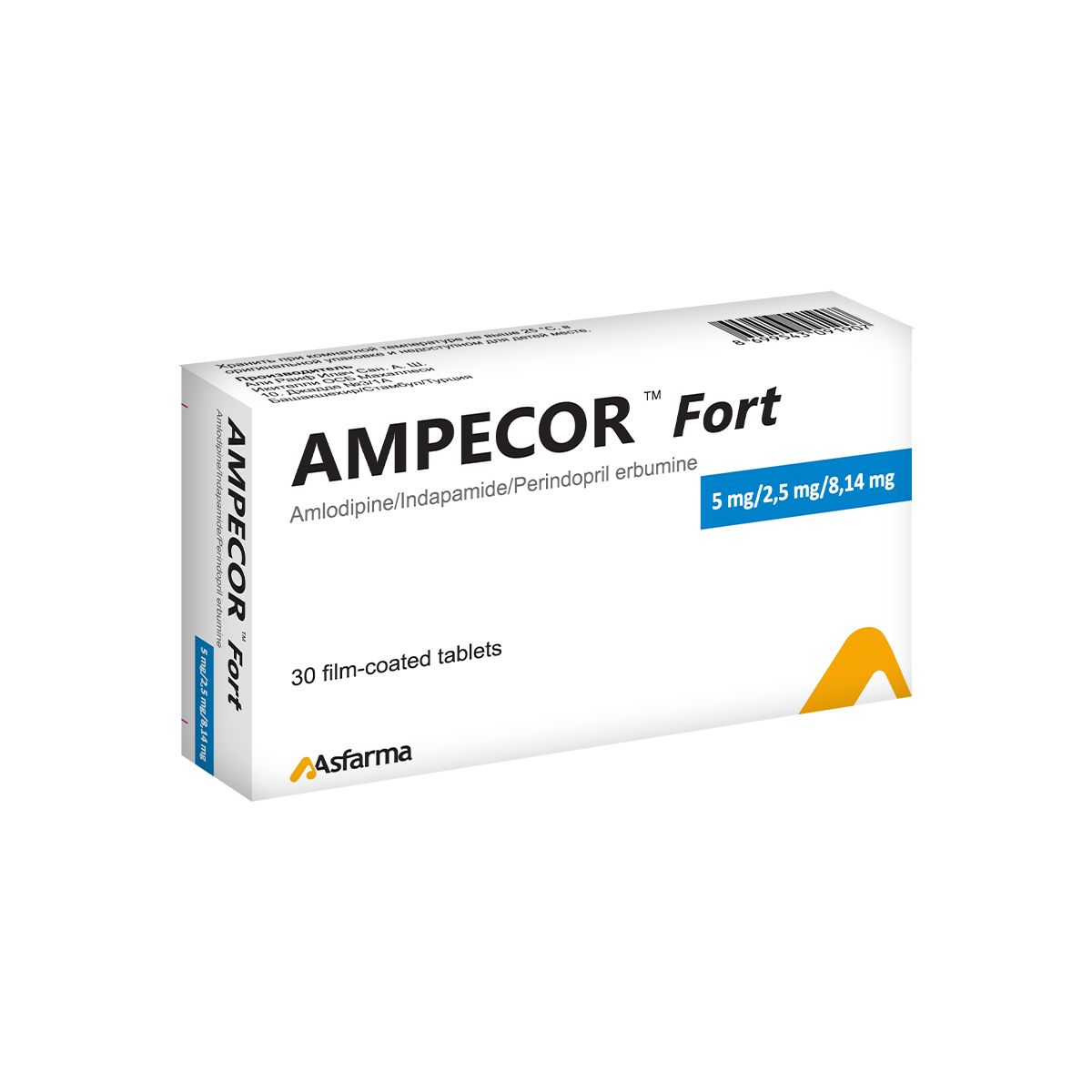 ამპეკორი ფორტ - Ampecor Fort 5/2.5/8.14მგ 30 ტაბლეტი