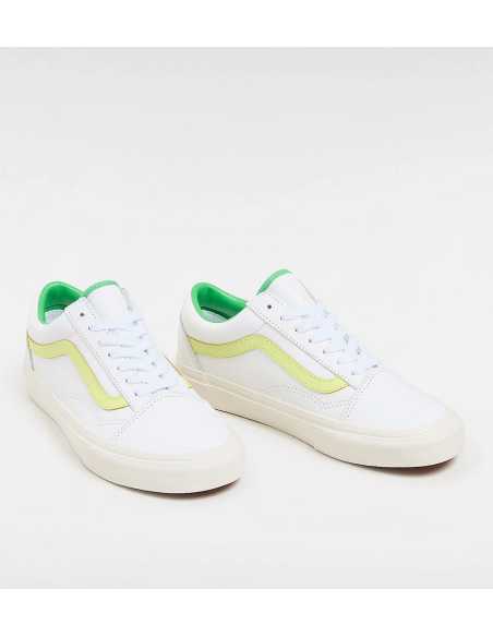 ქალის ბოტასი VANS - Old Skool PREMIUM LEATHER SUNNY LIME