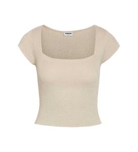 მაისურები Noisy May - NMLURA C/S LUREX KNIT TOP FWD