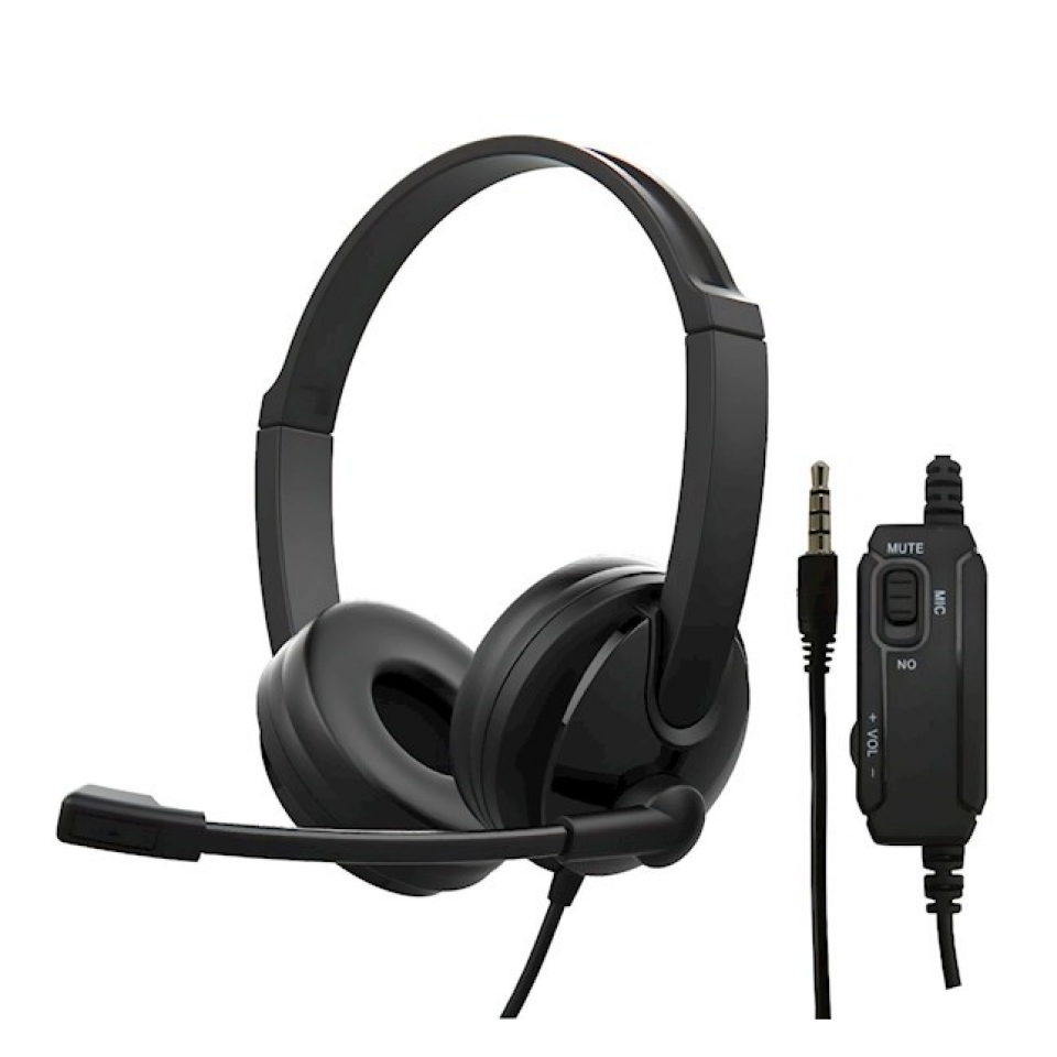 2E CH12 mini-jack 1.2m black/2E-CH12SJ