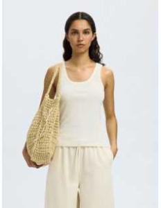 მაისურები SELECTED FEMME - SLFANNA U-NECK TANK TOP NOOS