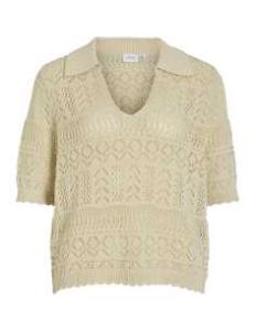 მაისურები VILA - VISELDINE POLO 2/4 KNIT TOP