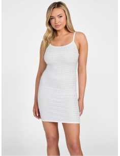 კაბა GUESS - KHLOE RHINESTONES DRESS SWTR