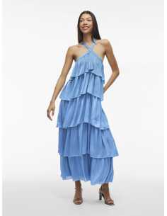 კაბა VILA - VIFILUKA H/N S/L ANKLE DRESS/DC/R/BFS