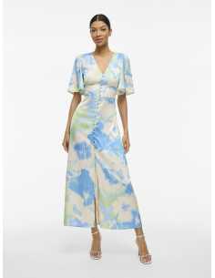 კაბა VILA - VIRAVENNA V-NECK 2/4 ANKLE DRESS/DC