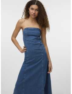 კაბა Vero Moda - VMAILEY SL BANDEAU ANKLE DNM DRESSVI3488