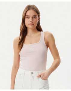 მაისურები GUESS JEANS - GJ TANK TOP SLIM RIB EMBRO