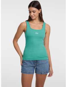 მაისურები GUESS JEANS - GJ TANK TOP SLIM RIB EMBRO