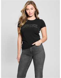 მაისურები GUESS - CN SS LOGO LACE TEE