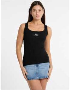 მაისურები GUESS JEANS - GJ TANK TOP SLIM RIB EMBRO