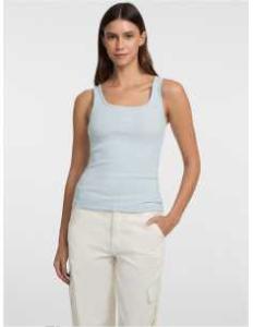 მაისურები GUESS JEANS - GJ TANK TOP SLIM RIB EMBRO