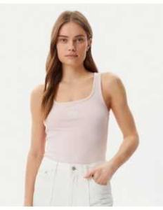 მაისურები GUESS JEANS - GJ TANK TOP SLIM RIB EMBRO