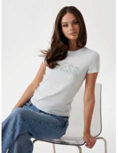 მაისურები GUESS - CN SS LOGO LACE TEE