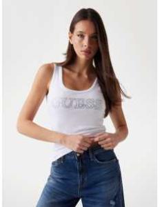 მაისურები GUESS - SL EMBELLISHED LOGO  TANK TOP