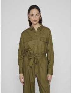 პერანგი VILA - VIGITTA L/S POCKET LOOSE SHIRT