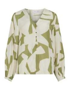 პერანგი VILA - VIJOYCO GEO V-NECK L/S TOP