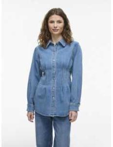 პერანგი VILA - VISIKKA L/S DENIM SHIRT