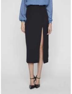 ქვედაბოლო VILA - VISIVANNI HW SLIT MIDI SKIRT