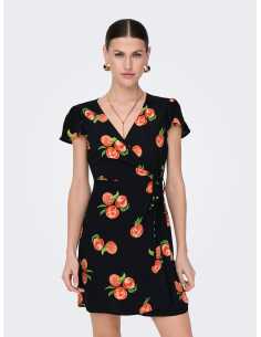 კაბა ONLY JDY - JDYSEZEN LIFE S/S WRAP DRESS WVN DIA
