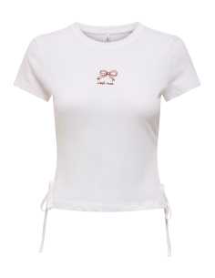 მაისურები ONLY - ONLCARLA LIFE S/S DETAIL TOP BOX JRS