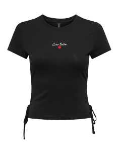 მაისურები ONLY - ONLCARLA LIFE S/S DETAIL TOP BOX JRS