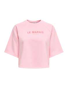 მაისურები ONLY - ONLCORA S/S PRINT O-NECK UB SWT