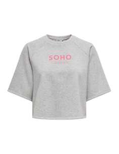 მაისურები ONLY - ONLCORA S/S PRINT O-NECK UB SWT