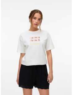 მაისურები Vero Moda - VMSARA MIA SS TOP BOX JRS SPE GA