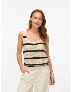 მაისურები Vero Moda - VMSARDINIA SL U-NECK TOP SE