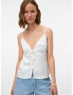 მაისურები Vero Moda - VMSOPHIA SL TIE DETAIL SINGLET EXP