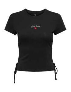 მაისურები ONLY - ONLCARLA LIFE S/S DETAIL TOP BOX JRS