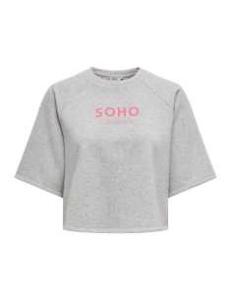 მაისურები ONLY - ONLCORA S/S PRINT O-NECK UB SWT