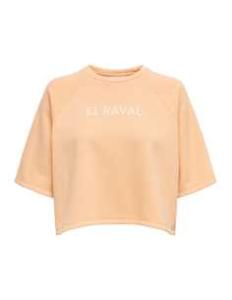 მაისურები ONLY - ONLCORA S/S PRINT O-NECK UB SWT