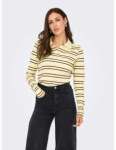 მაისურები ONLY - ONLEVIE L/S POLO TOP CS OX JRS