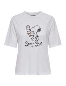 მაისურები ONLY - ONLPEANUTS LIFE S/S SUMMER SPORT TOP JRS