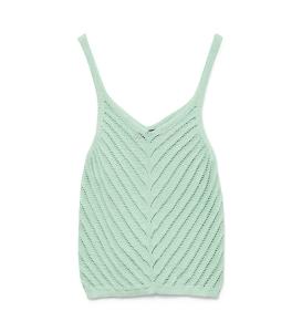 მაისურები Vero Moda - VMPERU SL V-NECK TOP SE