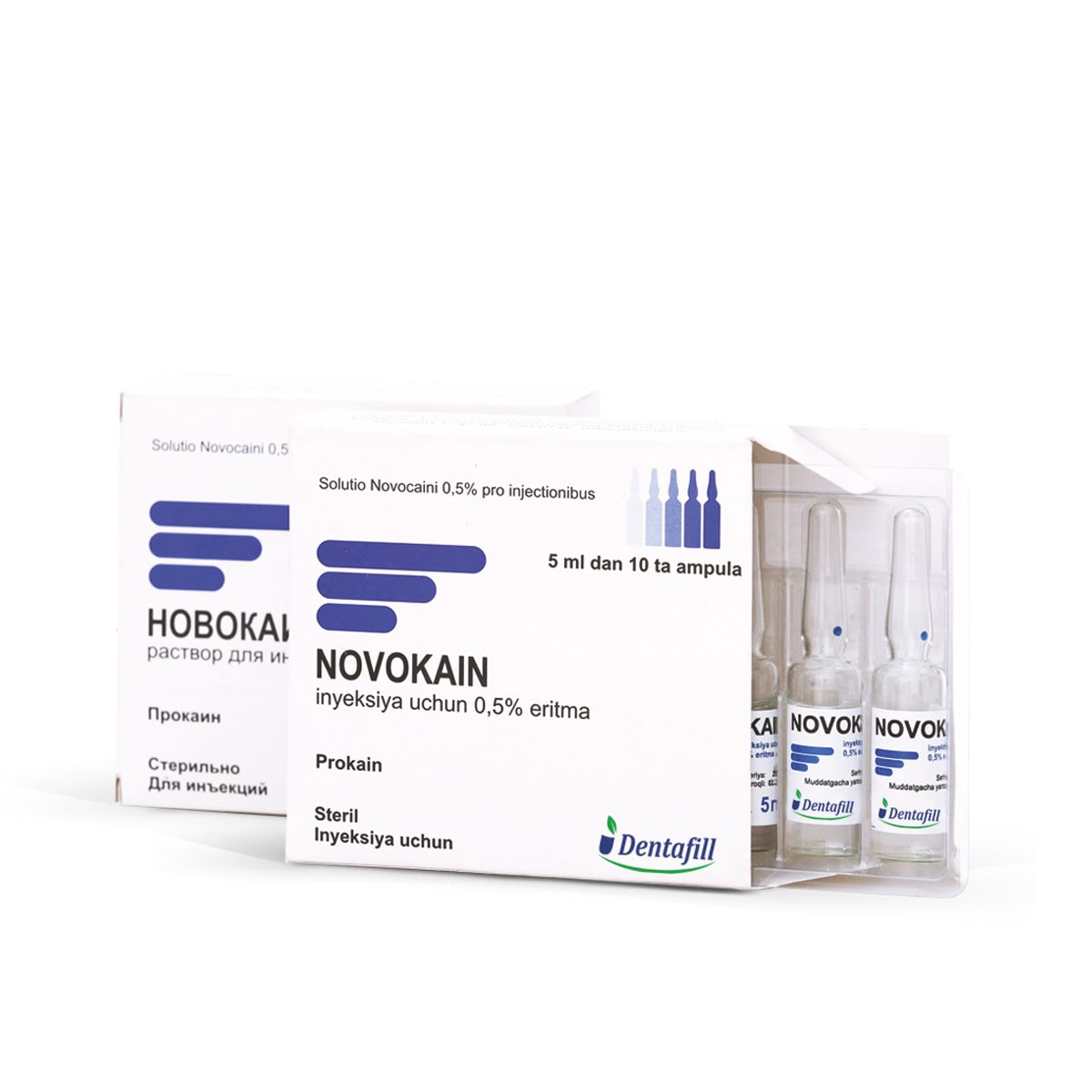 Novocain - ნოვოკაინი 0.5% 5მლ 10 ამპულა