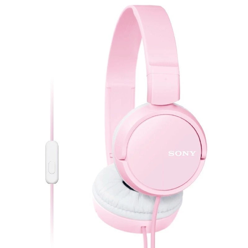 Sony MDR-ZX110AP On-Ear Headphones With Mic Pink