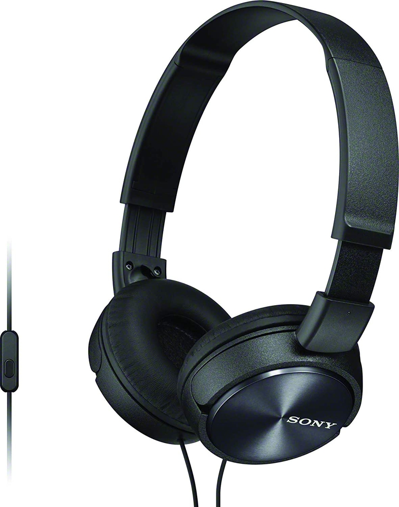 Sony MDR-ZX310APB On-Ear Headphones With Mic Black