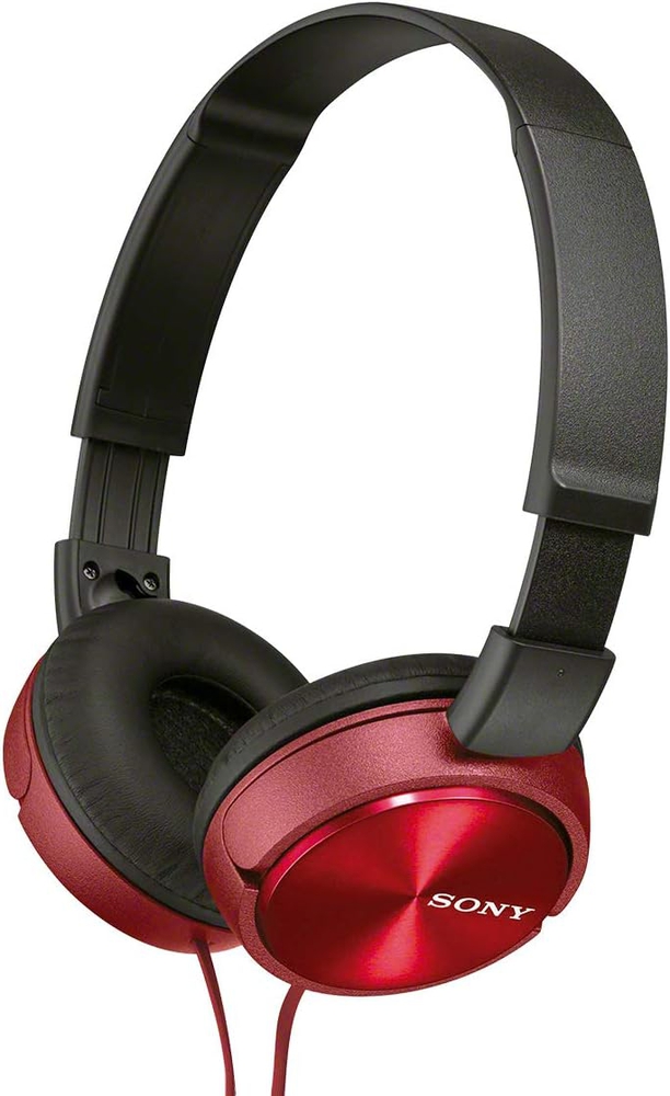 Sony MDR-ZX310APR On-Ear Headphones With Mic Red