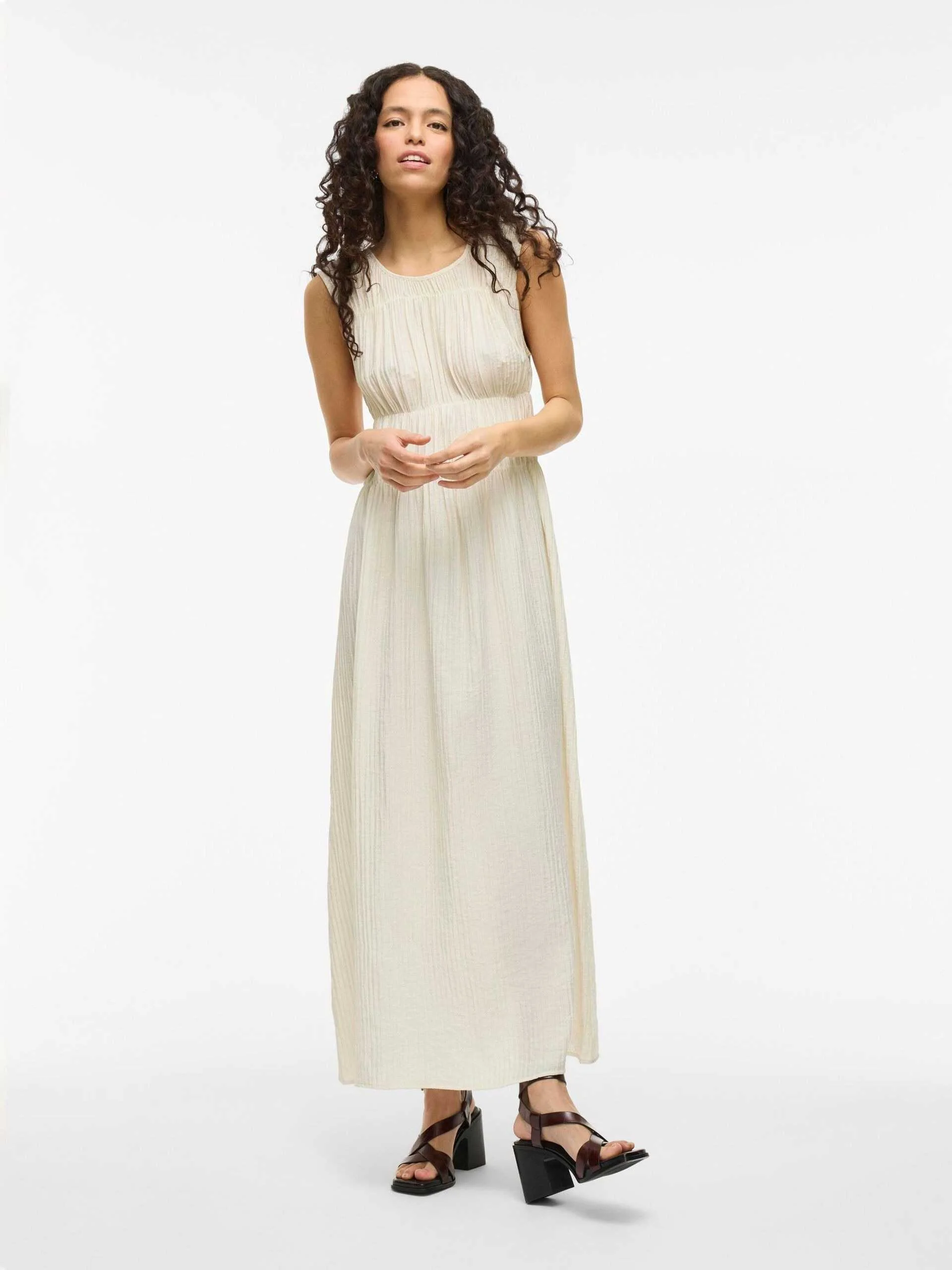კაბა VILA - VIFOXY O-NECK MAXI DRESS