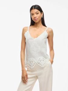 მაისურები VILA - VIALISJA SINGLET LACE TOP/BFS