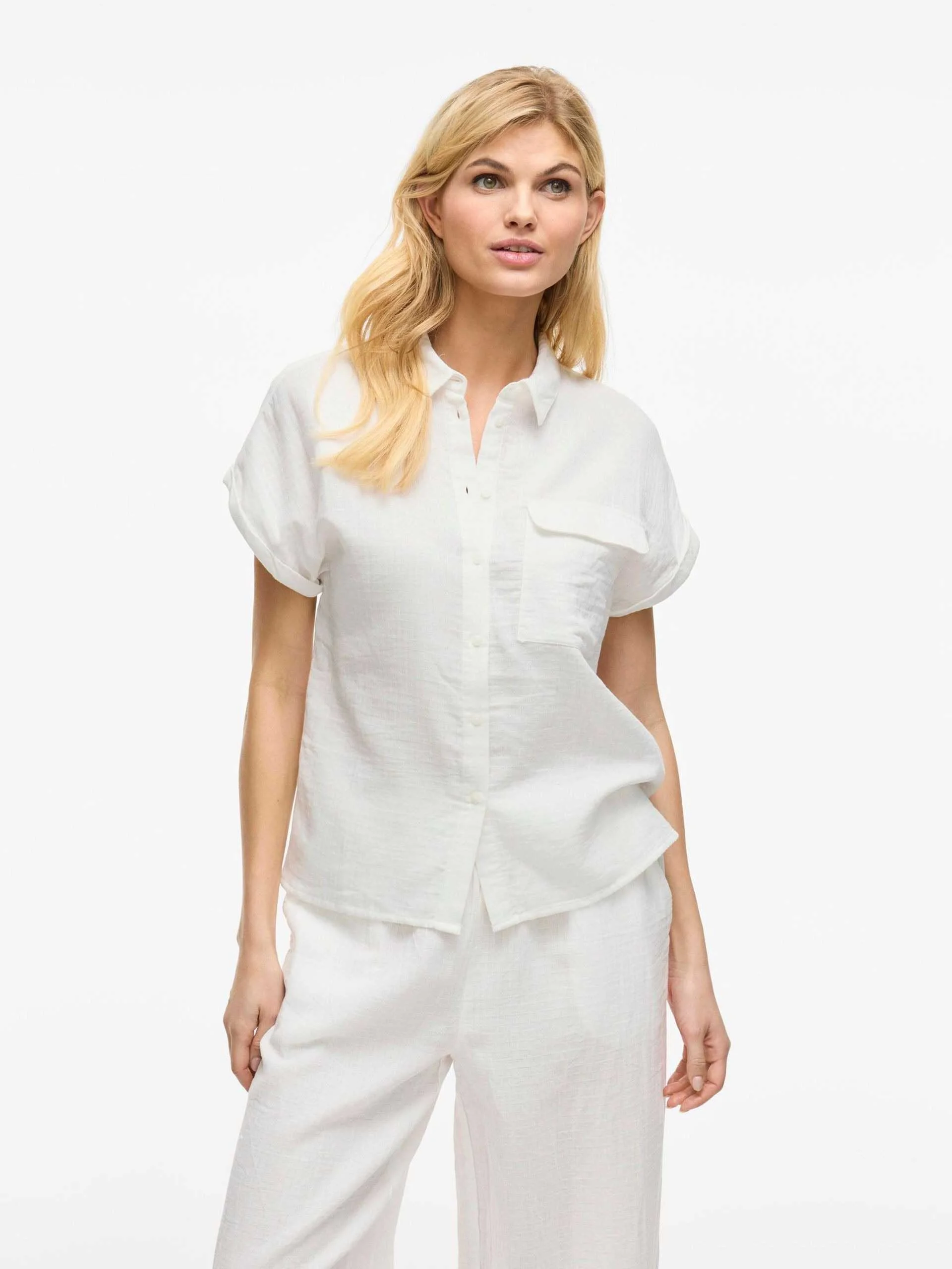 პერანგი VILA - VILANIA S/S SHIRT