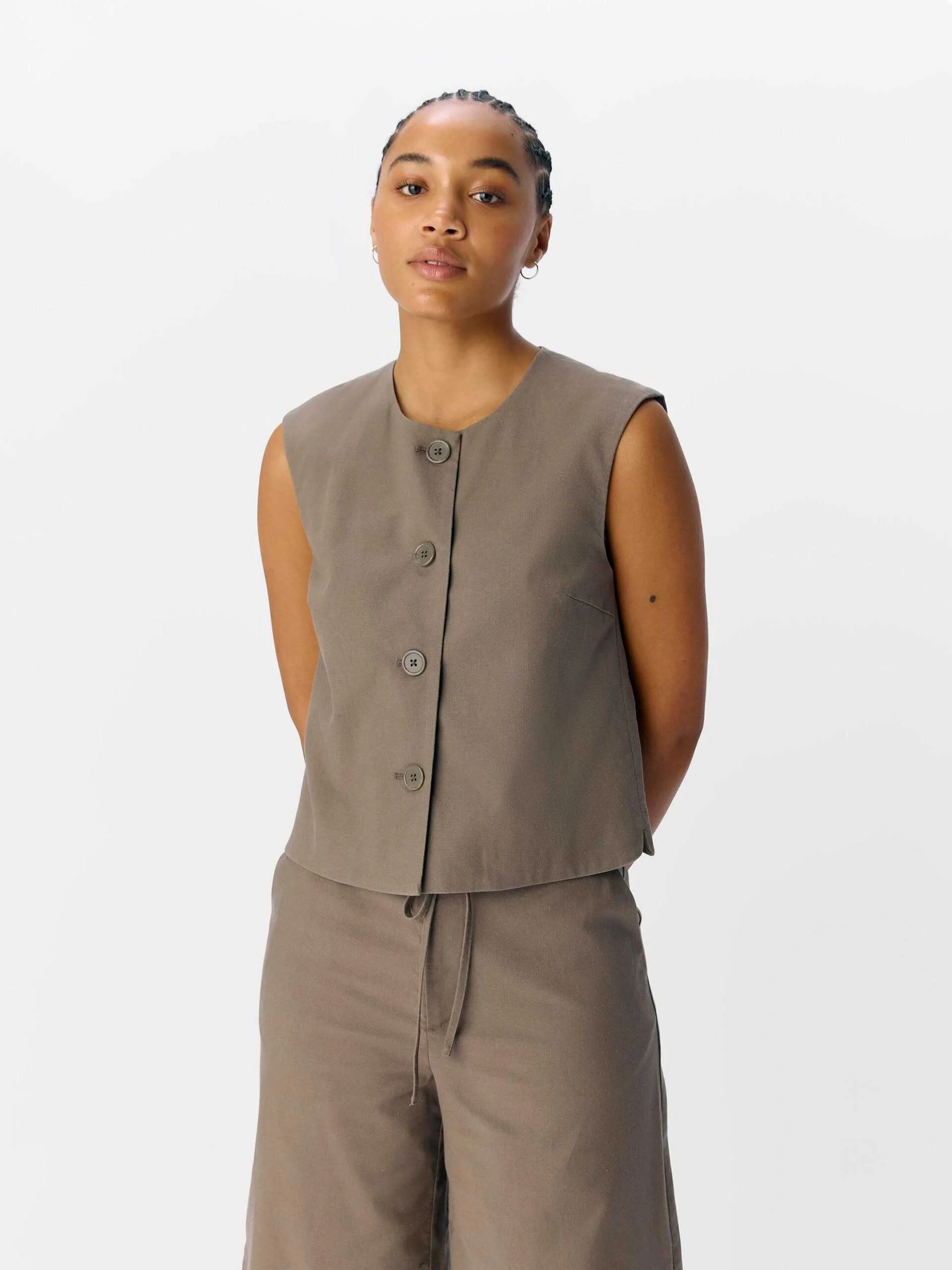 პიჯაკი OBJECT - OBJAURA RE WAISTCOAT 139